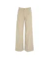 Pt Torino Wide-leg Corduroy Trousers With Mid-rise Waist And Ribbed Texture In Multi