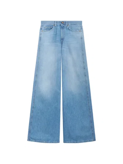 Pt Torino Wide-leg Jeans In Blue