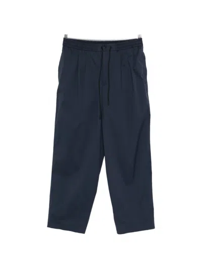 Pt Torino Wide-leg Pleated Trousers In Blue