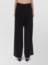 Pt Torino Wide Leg Trousers Pleated Design In Black