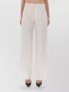Pt Torino Wide-leg Trousers With Pockets And Pleats In White