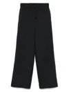 Pt Torino Wide-leg Trousers With Tailored Finish In Blue