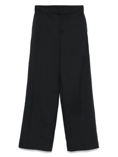 Pt Torino Wide-leg Trousers With Tailored Finish In Blue