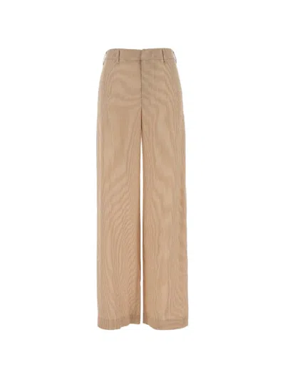 Pt Torino Wide-leg Corduroy Trousers In Neutral