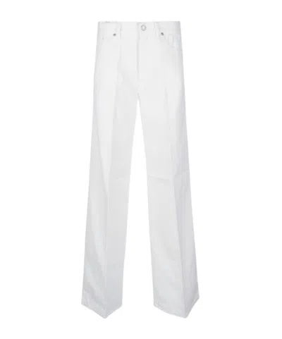 Pt Torino Wide-leg Jeans In White