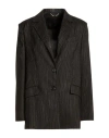 Pt Torino Woman Blazer Black Size 10 Virgin Wool In Black
