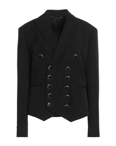 Pt Torino Woman Blazer Black Size 12 Virgin Wool