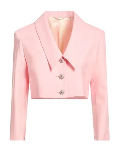 Pt Torino Woman Blazer Pink Size 4 Virgin Wool, Elastane