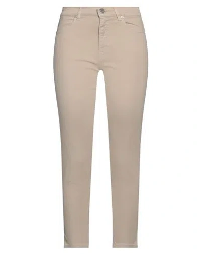Pt Torino Woman Jeans Beige Size 27 Cotton, Elastane