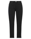 Pt Torino Woman Jeans Black Size 31 Cotton, Elastane In Black