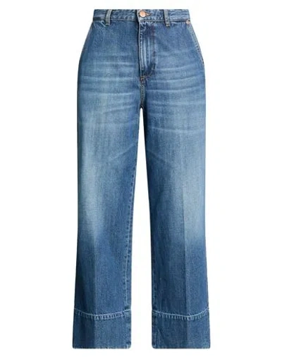 Pt Torino Woman Jeans Blue Size 26 Cotton, Lyocell