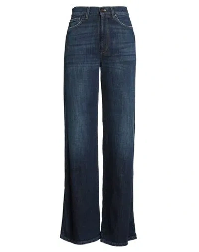 Pt Torino Woman Jeans Blue Size 28 Cotton, Elastane