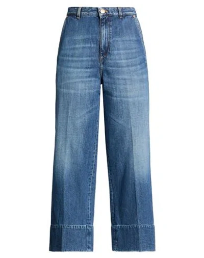 Pt Torino Woman Jeans Blue Size 28 Cotton, Lyocell