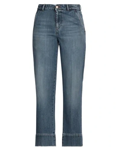 Pt Torino Woman Jeans Blue Size 28 Cotton, Lyocell