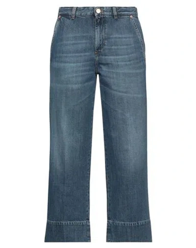 Pt Torino Woman Jeans Blue Size 28 Cotton, Lyocell