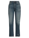 Pt Torino Woman Jeans Blue Size 30 Cotton, Lyocell In Blue