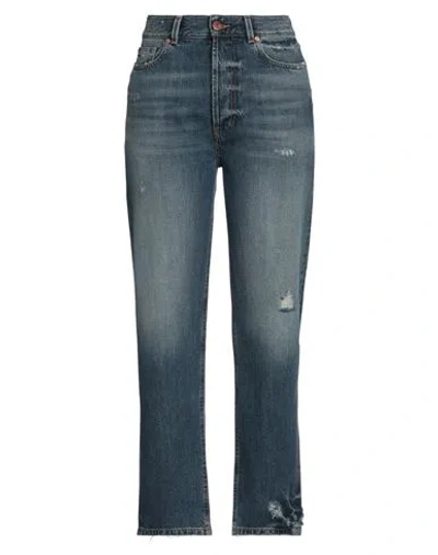 Pt Torino Woman Jeans Blue Size 30 Cotton, Lyocell