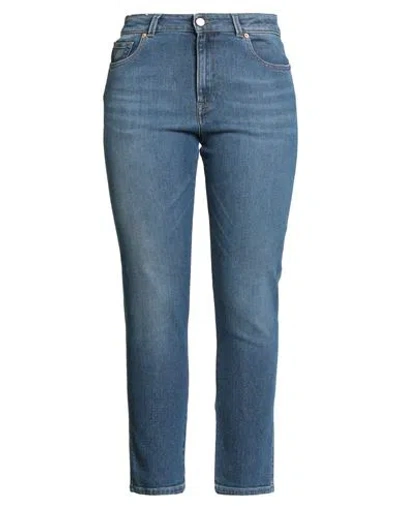 Pt Torino Woman Jeans Blue Size 31 Cotton, Elastane