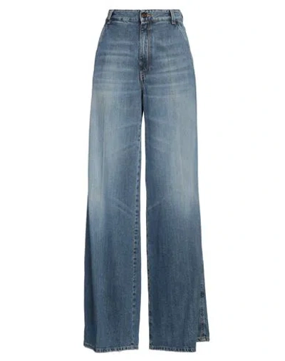 Pt Torino Woman Jeans Blue Size 31 Cotton, Lyocell