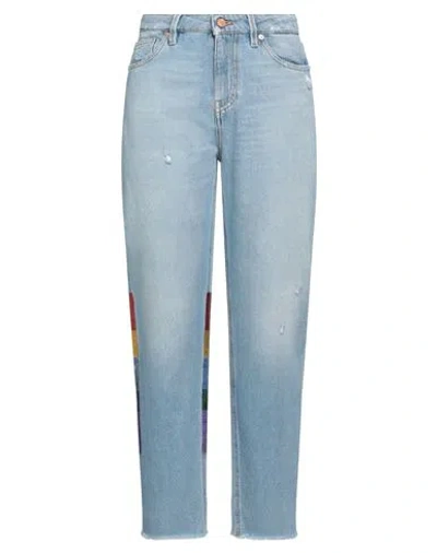 Pt Torino Woman Jeans Blue Size 32 Cotton
