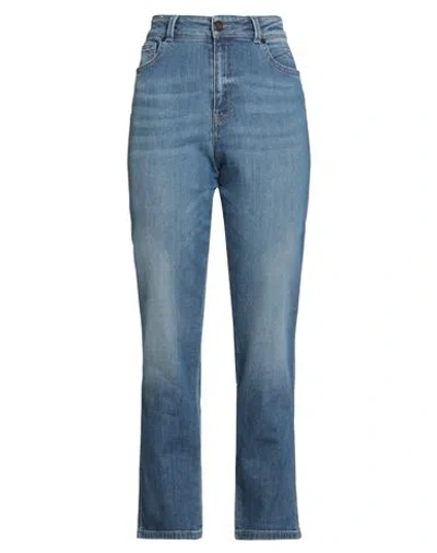 Pt Torino Woman Jeans Blue Size 32 Cotton, Elastane