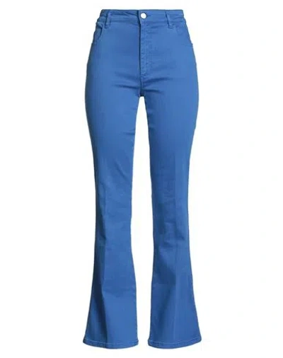 Pt Torino Woman Jeans Bright Blue Size 32 Lyocell, Cotton, Polyester, Elastane