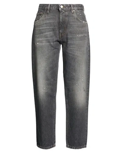 Pt Torino Woman Jeans Charcoal Size 26 Cotton In Gray