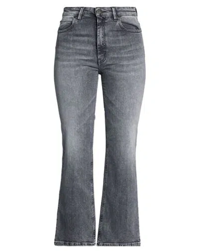Pt Torino Woman Jeans Grey Size 28 Cotton, Elastane In Gray