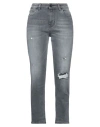 Pt Torino Woman Jeans Grey Size 31 Cotton, Elastomultiester, Elastane In Grey
