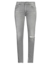 Pt Torino Woman Jeans Grey Size 32 Cotton, Elastane In Grey