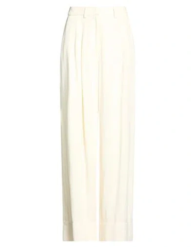 Pt Torino Woman Jeans Ivory Size 8 Lyocell In White