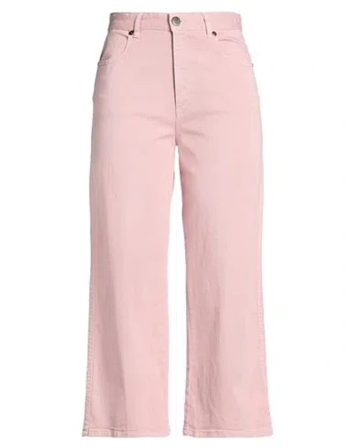 Pt Torino Woman Jeans Light Pink Size 26 Cotton, Elastomultiester, Elastane