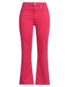 Pt Torino Woman Jeans Magenta Size 26 Lyocell, Cotton, Polyester, Elastane In Magenta