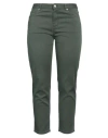 Pt Torino Woman Jeans Military Green Size 28 Cotton, Elastomultiester, Elastane