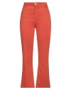 Pt Torino Woman Jeans Orange Size 30 Lyocell, Cotton, Polyester, Elastane In Orange