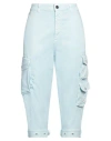 Pt Torino Woman Jeans Sky Blue Size 28 Cotton, Elastane In Blue