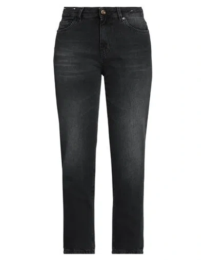 Pt Torino Woman Denim Pants Steel Grey Size 31 Cotton