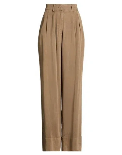 Pt Torino Woman Jeans Taupe Size 8 Lyocell In Gray