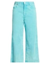 Pt Torino Woman Jeans Turquoise Size 28 Cotton, Elastomultiester, Elastane In Blue