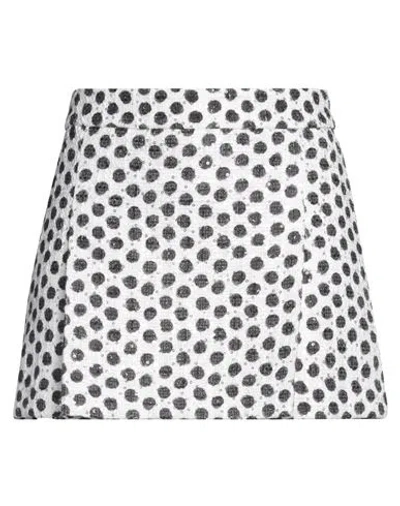 Pt Torino Woman Mini Skirt White Size 6 Polyester