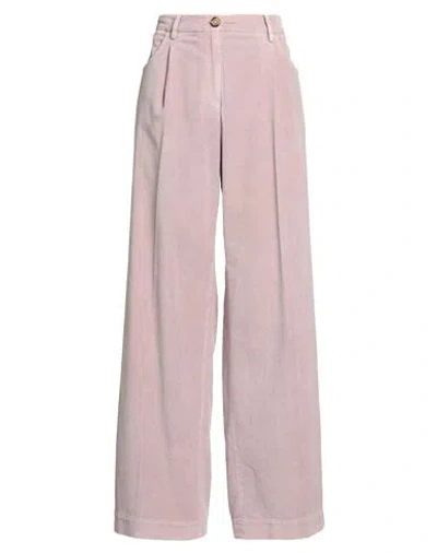 Pt Torino Woman Pants Antique Rose Size 6 Cotton, Lyocell, Elastane