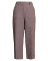 Pt Torino Woman Pants Antique Rose Size 6 Linen In Burgundy