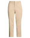Pt Torino Woman Pants Beige Size 12 Cotton, Elastane In Neutral