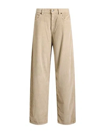 Pt Torino Woman Pants Beige Size 28 Cotton, Modal In Sand