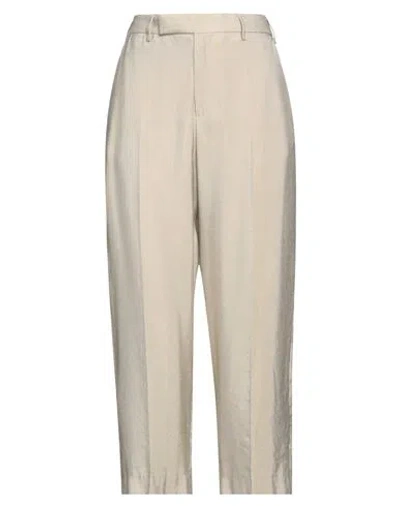 Pt Torino Woman Pants Beige Size 6 Viscose, Linen