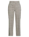 Pt Torino Woman Pants Beige Size 6 Cotton, Polyamide, Elastane In Gray