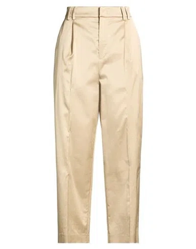 Pt Torino Woman Pants Beige Size 8 Cotton, Viscose, Elastane In Neutral