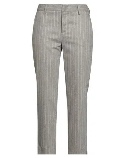 Pt Torino Woman Pants Beige Size 8 Virgin Wool, Cashmere, Elastane In Gray