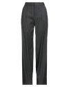 Pt Torino Woman Pants Black Size 10 Virgin Wool, Viscose, Elastane In Black
