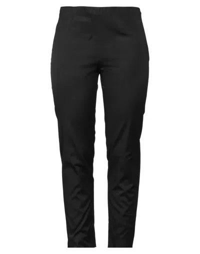 Pt Torino Woman Pants Black Size 10 Viscose, Cotton, Silk, Elastane